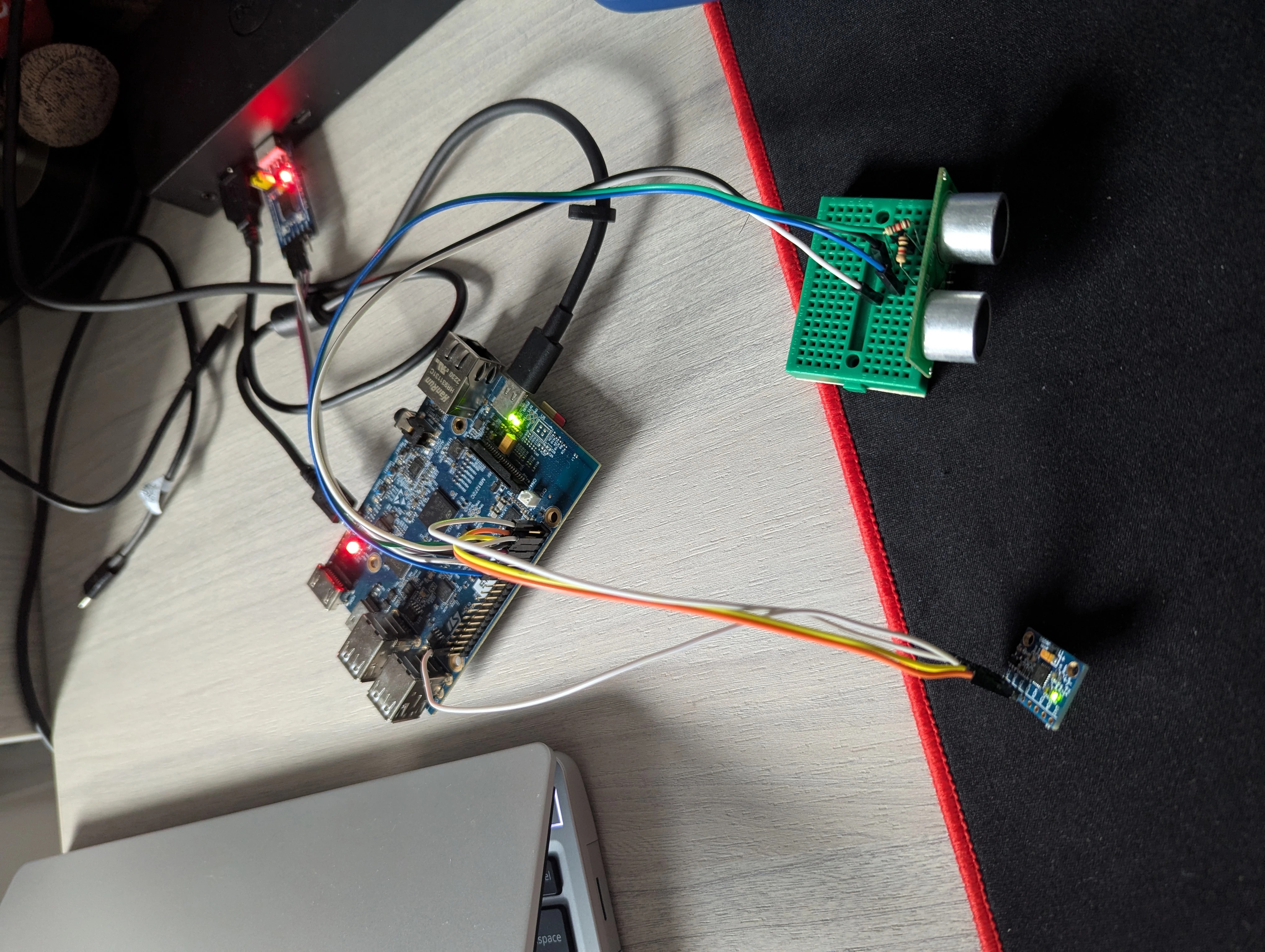 STM32MP1 Ultrasonic sensor project